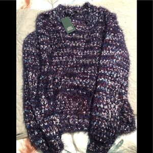 Multi color purple sweater